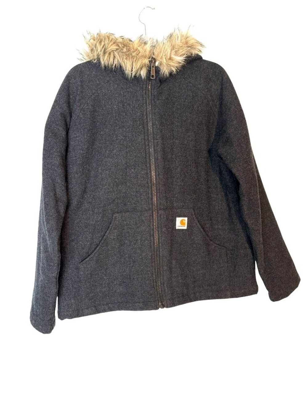 Carhartt Hooded Camden Wool Blend 100049 Parka Zip Jacket L